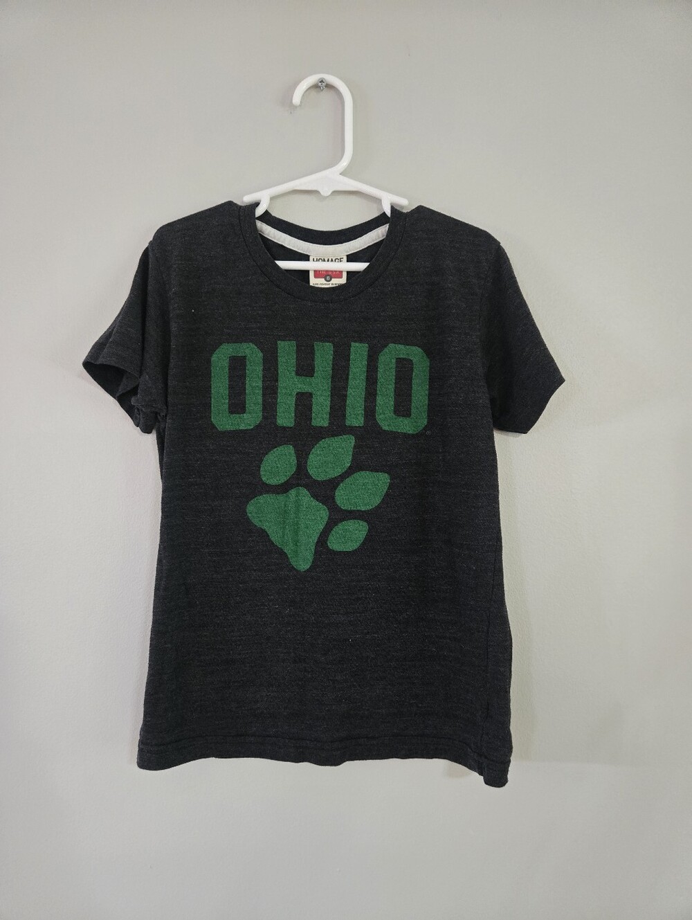 HOMAGE Ohio Bobcats Kids T-Shirt Size 8 Made in USA